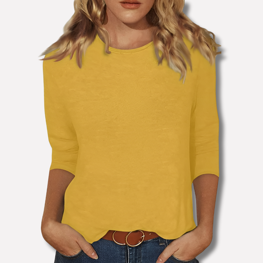 Glevato | Women's Long Sleeve Crew Neck Top