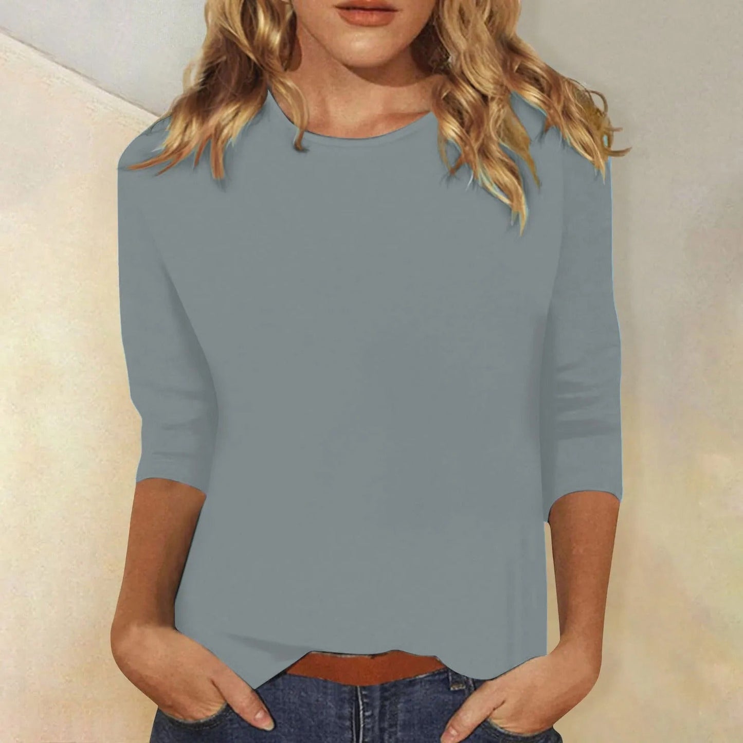 Glevato | Women's Long Sleeve Crew Neck Top