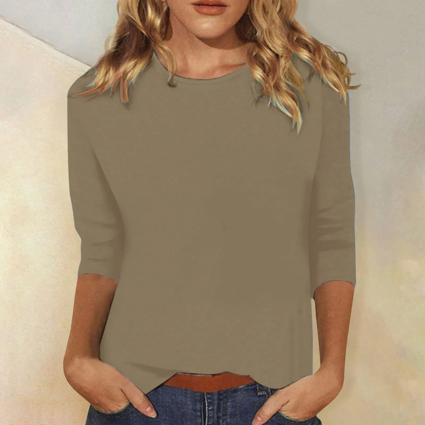 Glevato | Women's Long Sleeve Crew Neck Top