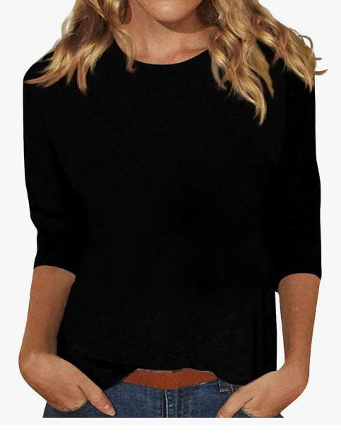 Glevato | Women's Long Sleeve Crew Neck Top