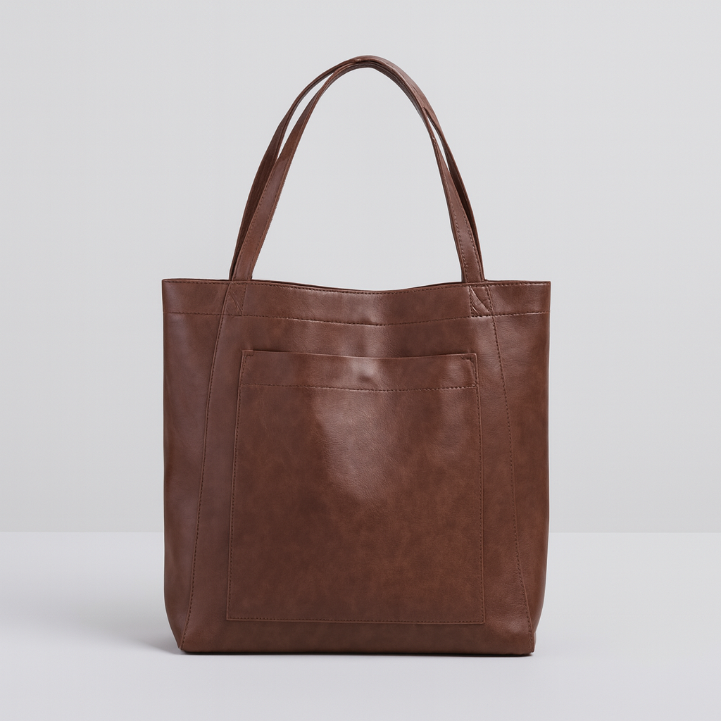 Glevato | Women's Minimalist Tote Bag with Exterior Pocket