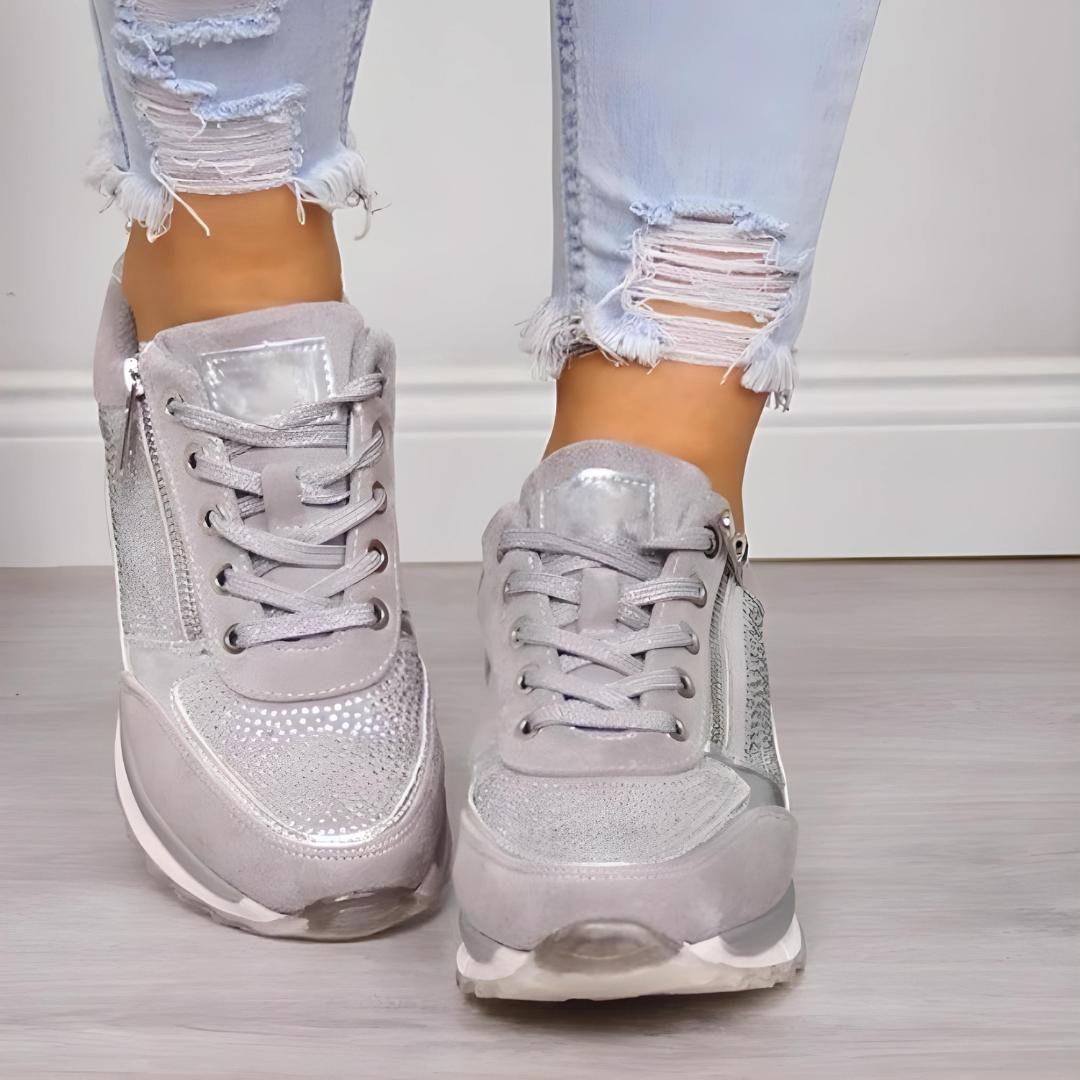 Glevato | Women's Orthopedic Sneakers with Side Zipper
