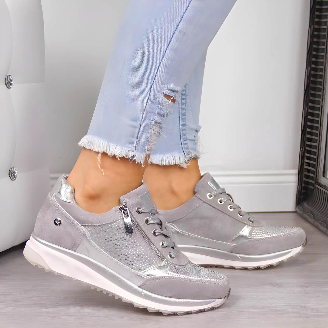 Glevato | Women's Orthopedic Sneakers with Side Zipper