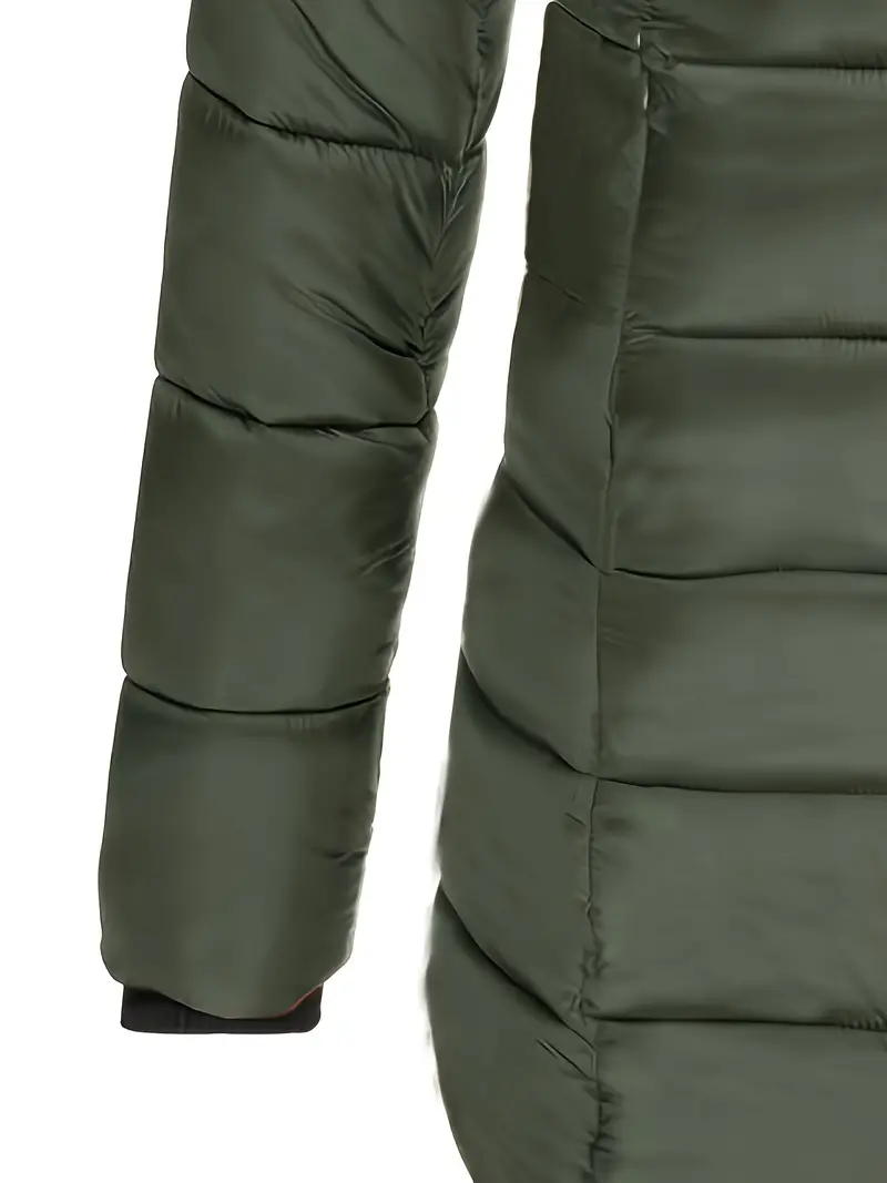 Glevato | Women's Padded Mid-Length Winter Coat with Hood