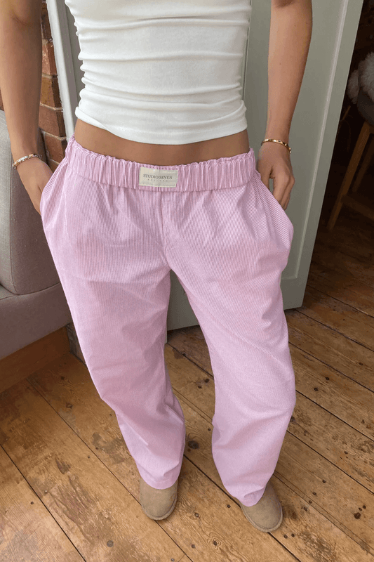 Glevato | Women's Pinstripe Lounge Pants