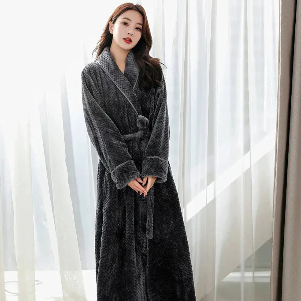 Glevato | Women's Plush Hooded Robe