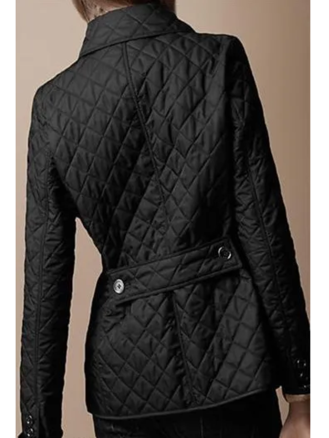 Glevato | Women's Quilted Jacket with Turned-Down Collar