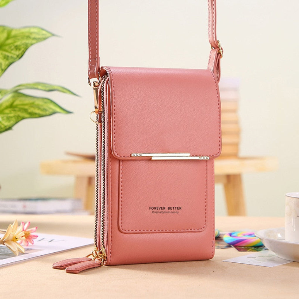Glevato | Women's Shoulder Bag with Touchscreen Pocket