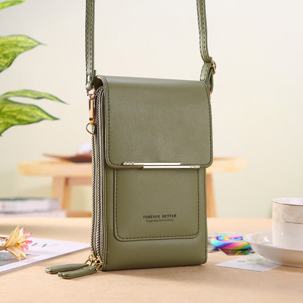 Glevato | Women's Shoulder Bag with Touchscreen Pocket