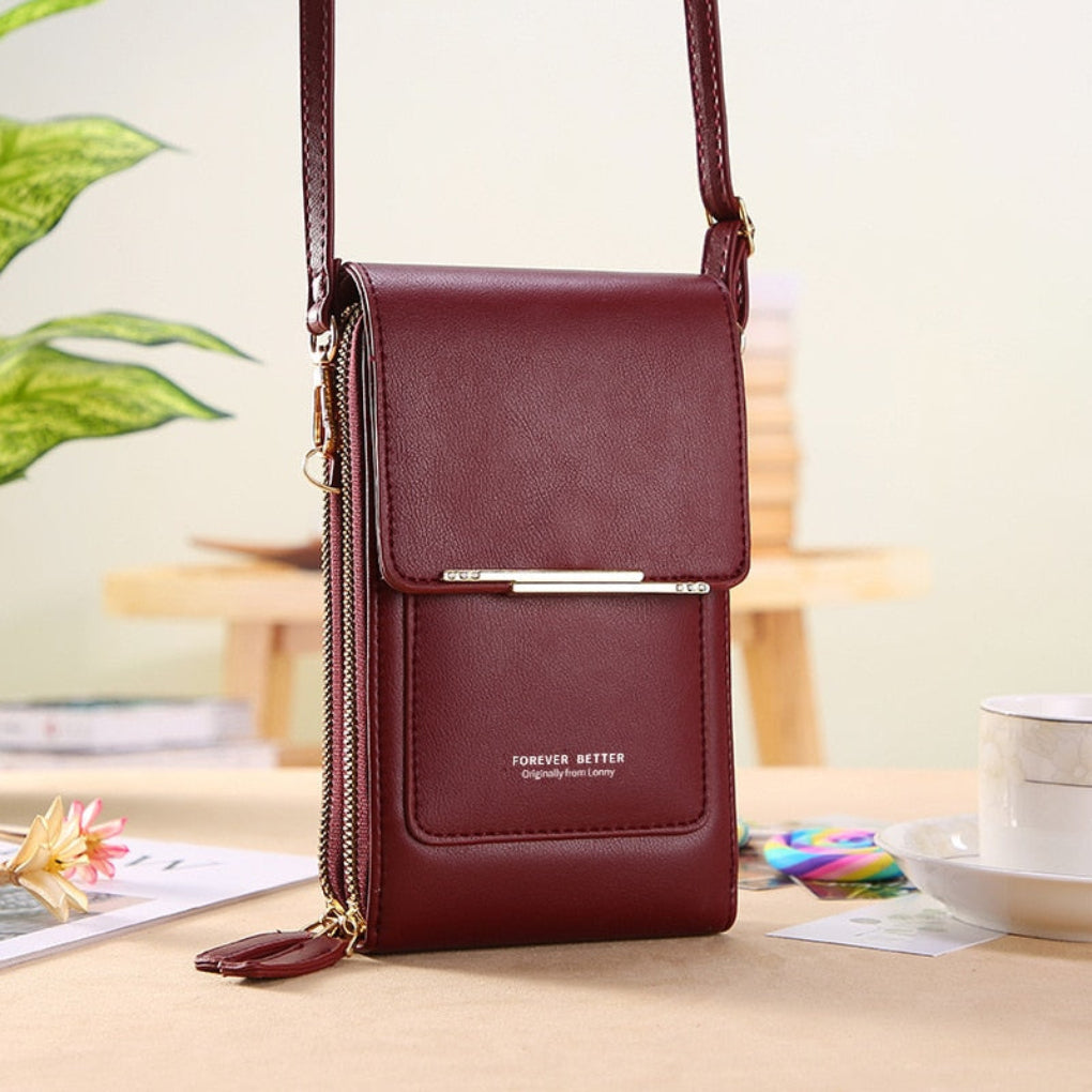 Glevato | Women's Shoulder Bag with Touchscreen Pocket