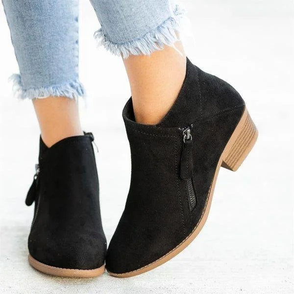 Glevato | Women's Side Zip Ankle Boots