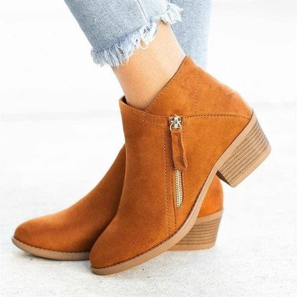 Glevato | Women's Side Zip Ankle Boots