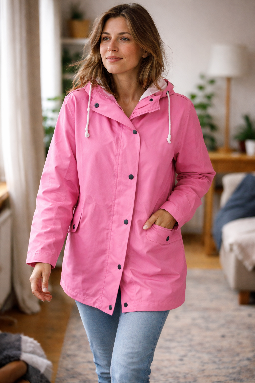 Glevato Women's Transitional Jacket with Hood Lightweight