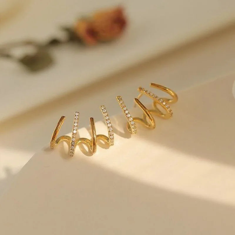 Glevato | Women’s Twist Earrings | Lightweight Statement Jewelry | Hypoallergenic Finish