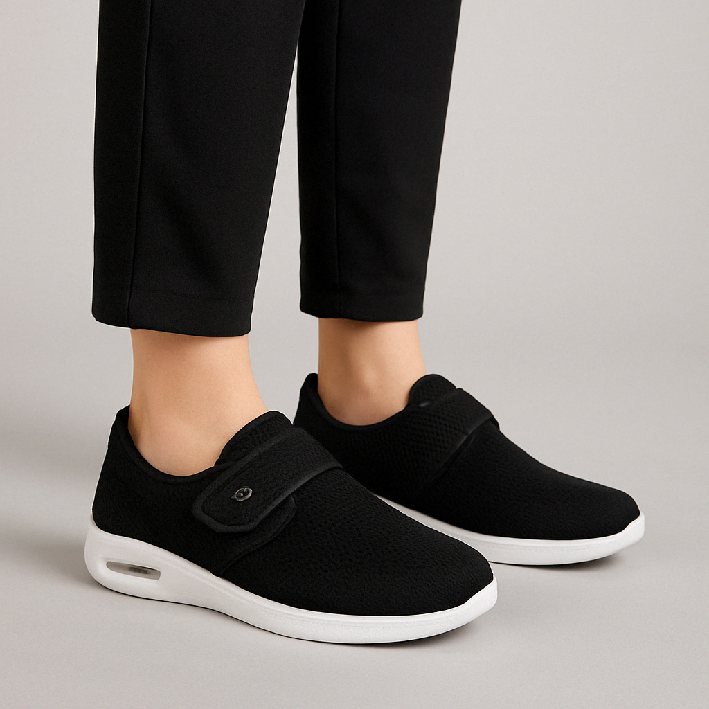 Glevato | Women's Wide Diabetic Comfort Shoes with Hook-and-Loop
