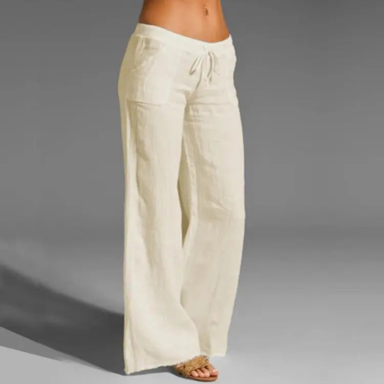 Glevato | Women's Wide-Leg Drawstring Trousers
