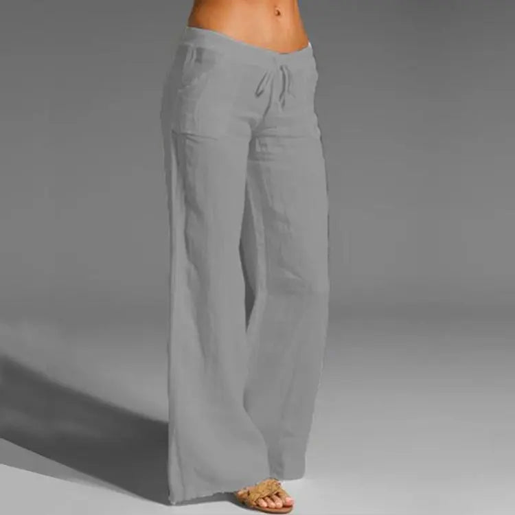 Glevato | Women's Wide-Leg Drawstring Trousers