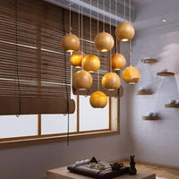 Glevato | Drewniana lampa wisząca w kształcie kuli | Nowoczesny naturalny design