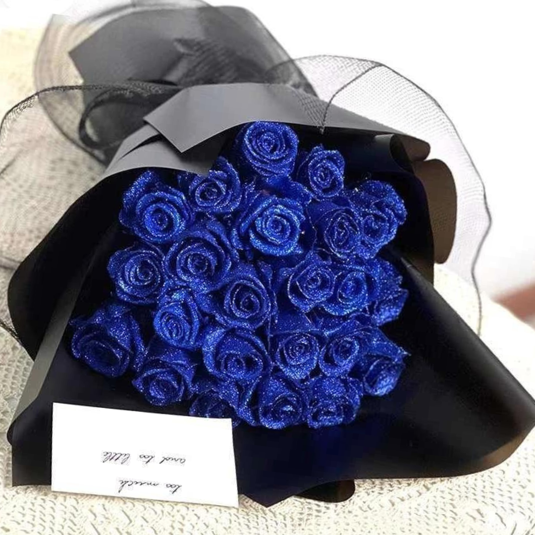 Glittering Roses in Eternal Bloom