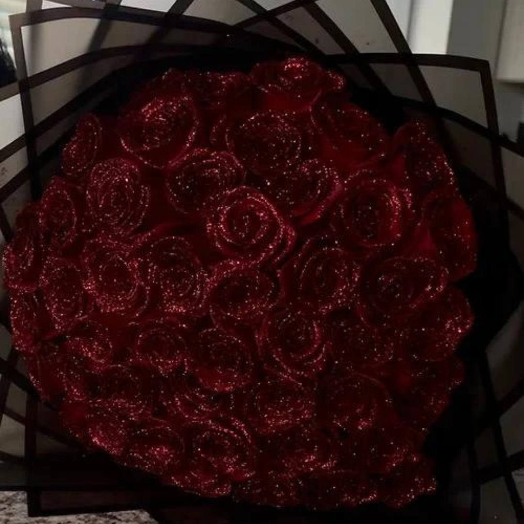 Glittering Roses in Eternal Bloom