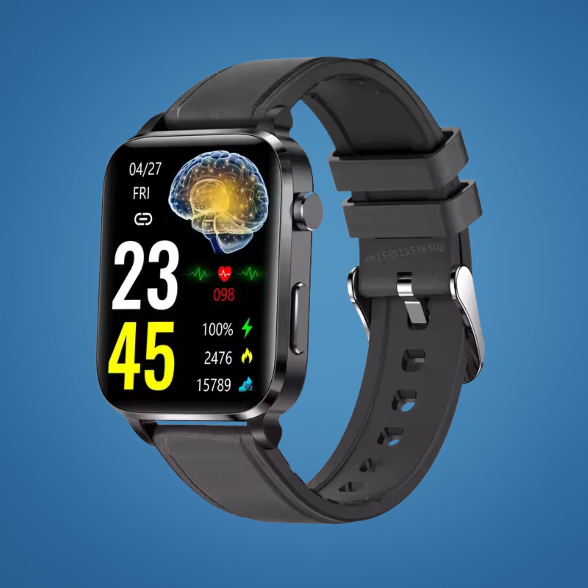 GlucoWell | Non-Invasive Diabetes Smartwatch – Blood Sugar Monitor – HD Display – Pain-Free Glucose Tracking for Adults Glevato
