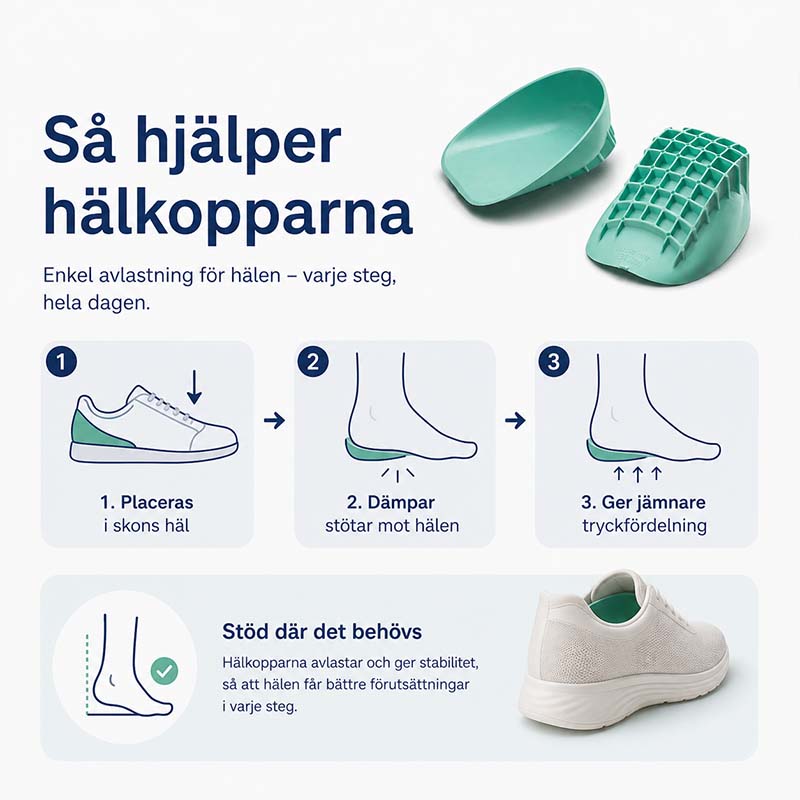 Heel Cups for Heel Spurs and Heel Pain - Shock-Absorbing Relief