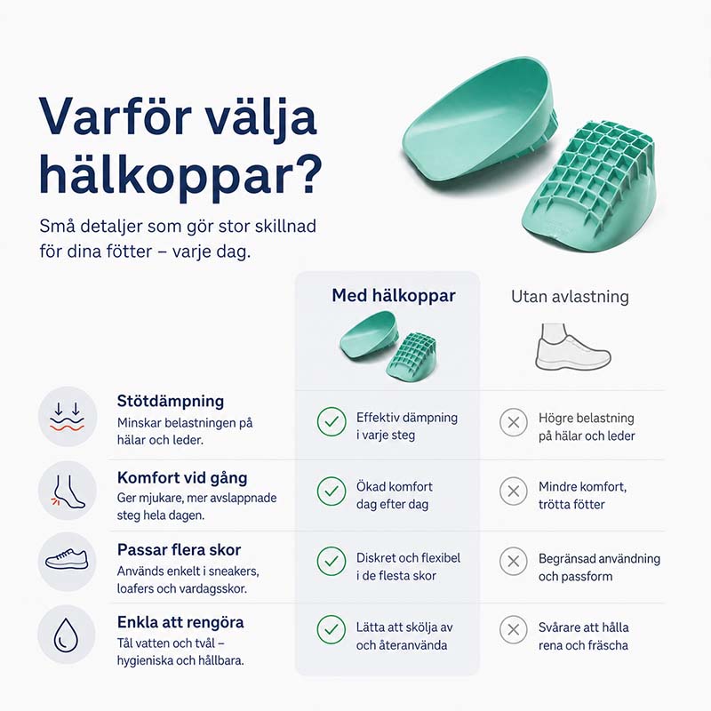 Heel Cups for Heel Spurs and Heel Pain - Shock-Absorbing Relief
