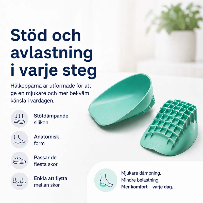 Heel Cups for Heel Spurs and Heel Pain - Shock-Absorbing Relief