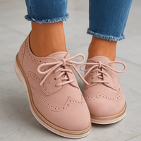 Jenni - eleganckie skórzane buty sznurowane na jesień