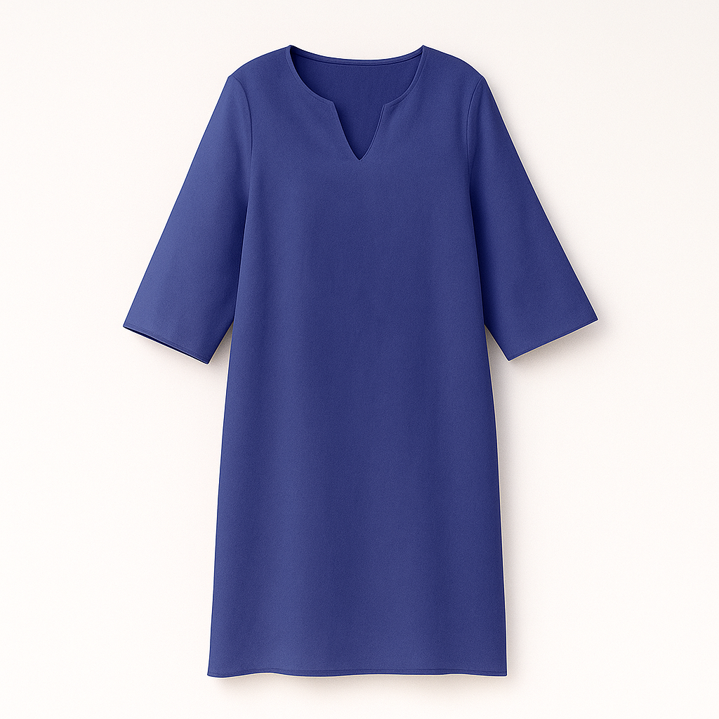 Josette | Elegant V-neck autumn dress