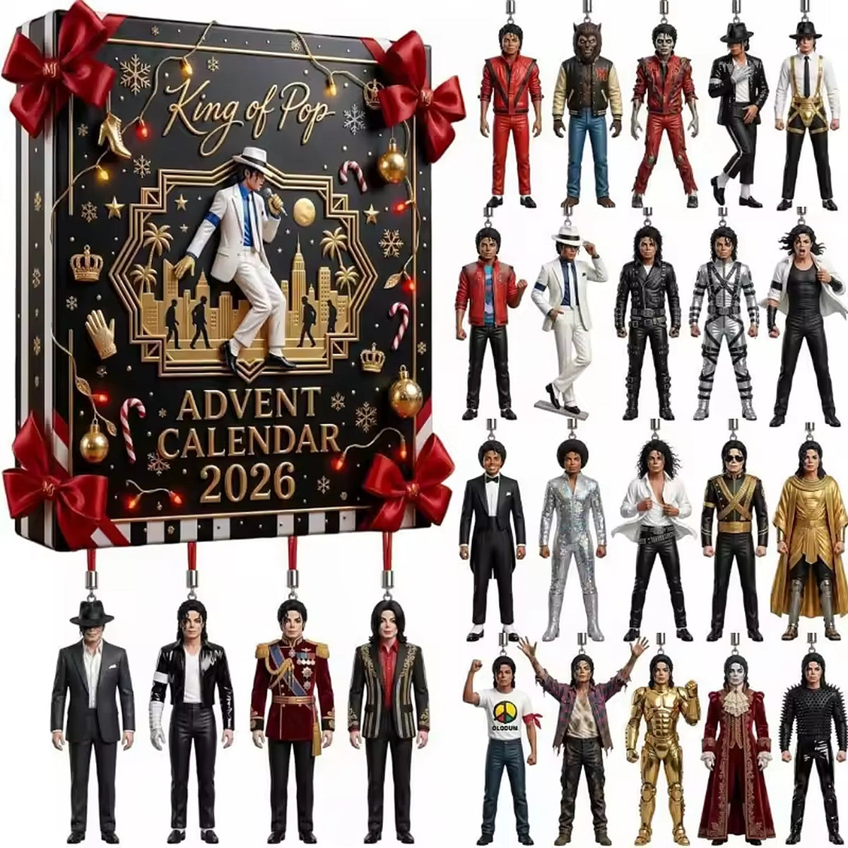 Kalendarz adwentowy – 24 figurki gwiazdy popu z kultowym Królem Popu