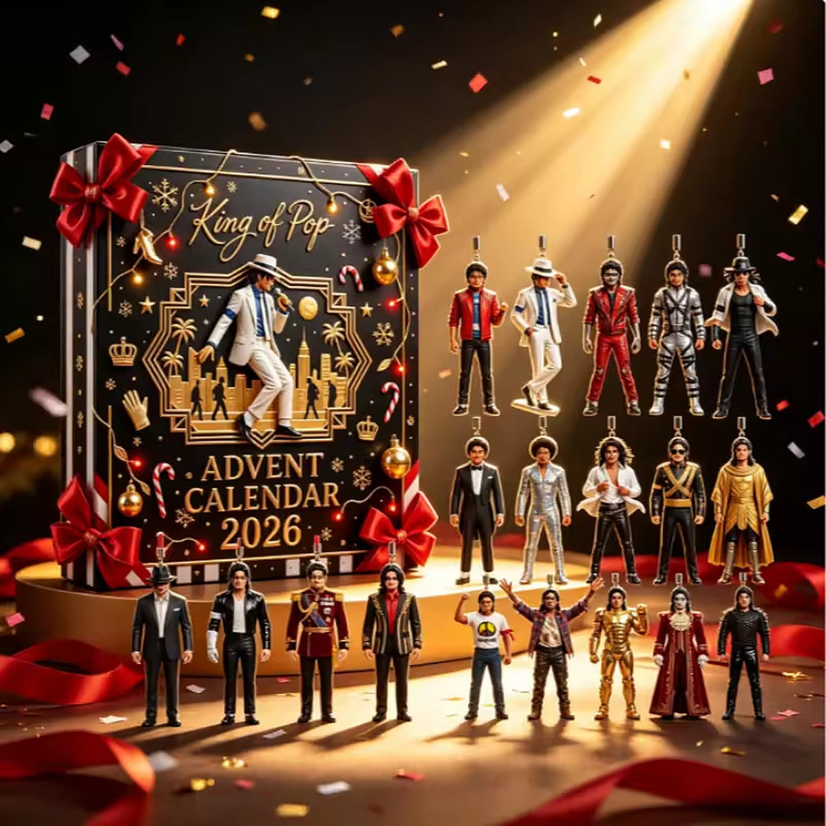 Kalendarz adwentowy – 24 figurki gwiazdy popu z kultowym Królem Popu