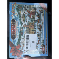 Kalendarz adwentowy puzzle Nowoczesne miasteczko świąteczne