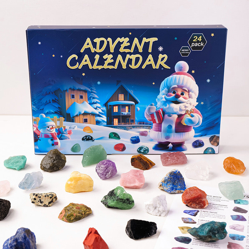 Kalendarz adwentowy z 24 magicznymi kryształami do odliczania do świąt