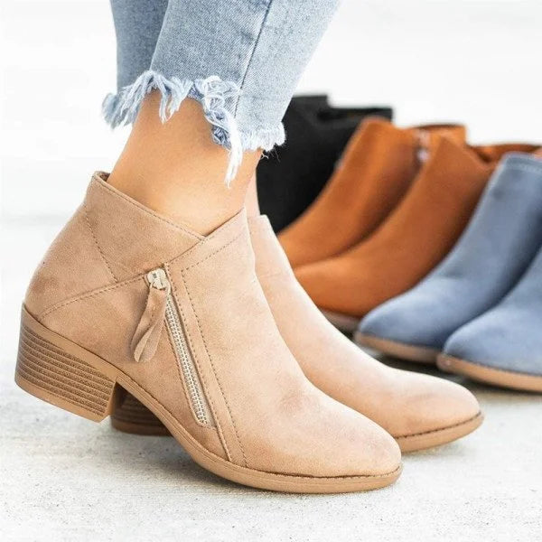 Leather Orthopedic Ankle Boots - Helena
