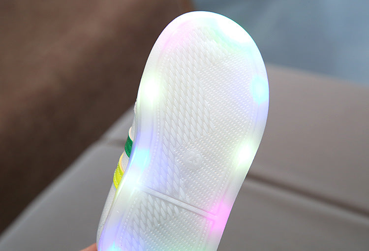 LED Kids Sneakers with Flexible Sole