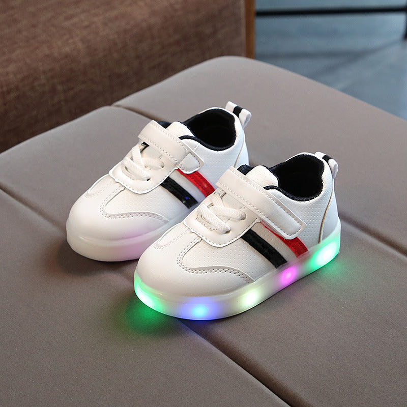 LED Kids Sneakers with Flexible Sole