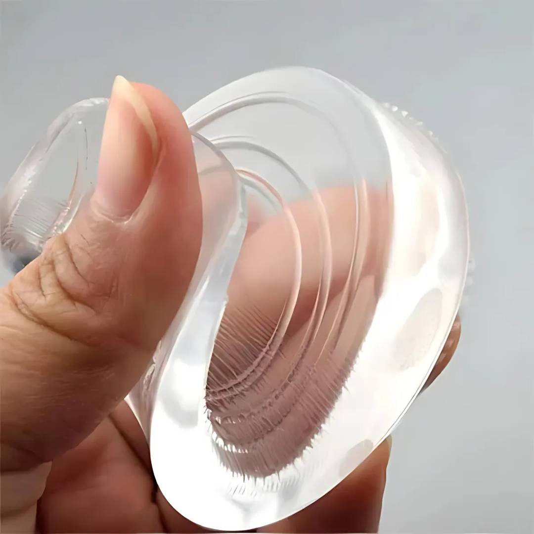 LiftComfort Silicone Gel Heel Lifting Inserts | Height Increase - Pain Relief for Plantar Fasciitis - Shock Absorption - Better Posture Glevato