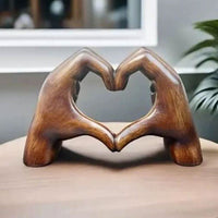 LOVESCULPT WOOD – Ręcznie wykonana drewniana figurka dekoracyjna dla kochającego domu