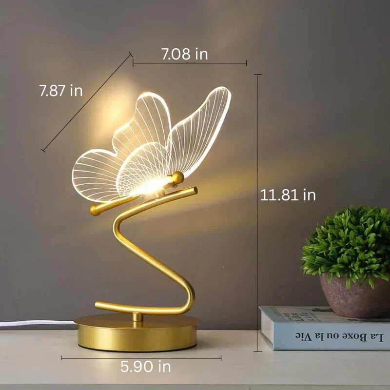 Luxury Butterfly LED Table Lamp - ButterflyLuxe