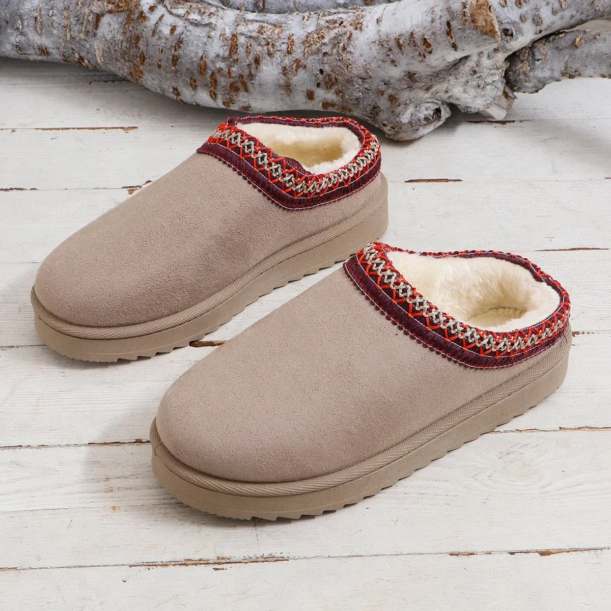 Luxury Cashmere Winter Boots for Women | Ultra-Warm, Thick Sole Slippers for Cozy Comfort