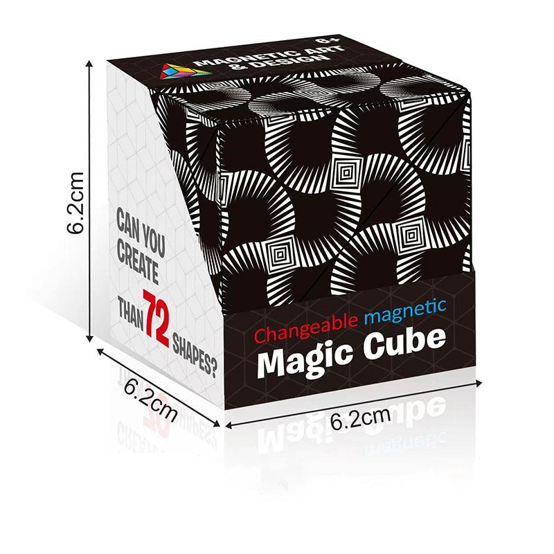 Magical Magnetic Cube 70 Different Shapes Learning Education Kids Toy