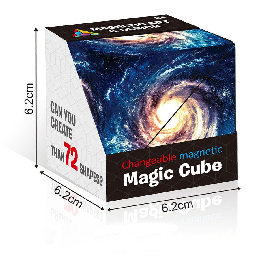 Magical Magnetic Cube 70 Different Shapes Learning Education Kids Toy