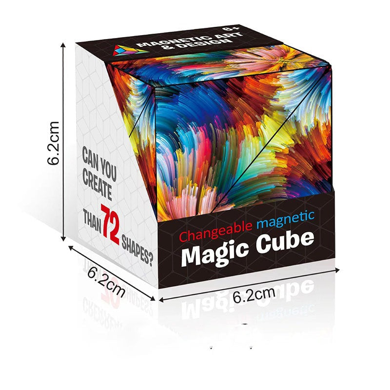 Magical Magnetic Cube 70 Different Shapes Learning Education Kids Toy