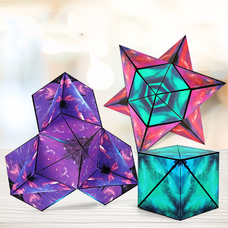 Magical Magnetic Cube 70 Different Shapes Learning Education Kids Toy