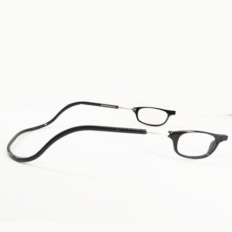 Magnetyczne okulary do czytania z regulowanym pałąkiem na szyję