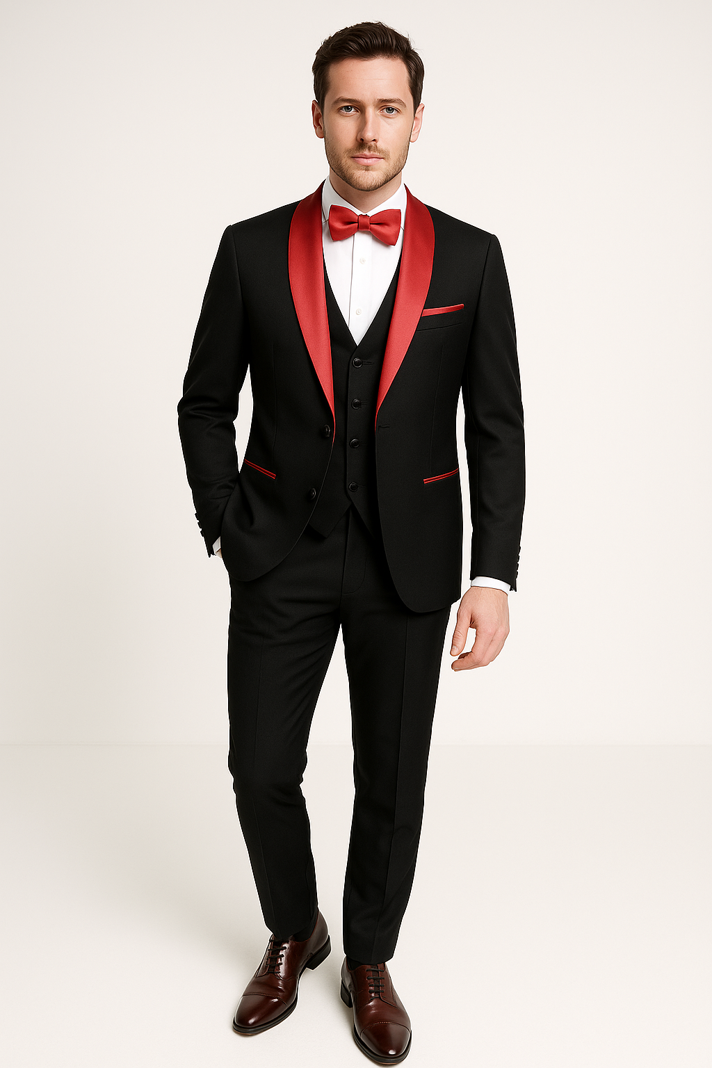 Men's 3-piece slim fit suit | Elegant suit for formal occasions