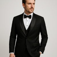 Męski garnitur trzyczęściowy slim fit | elegancki garnitur na formalne okazje