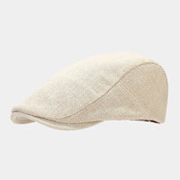 Męski beret - letni len