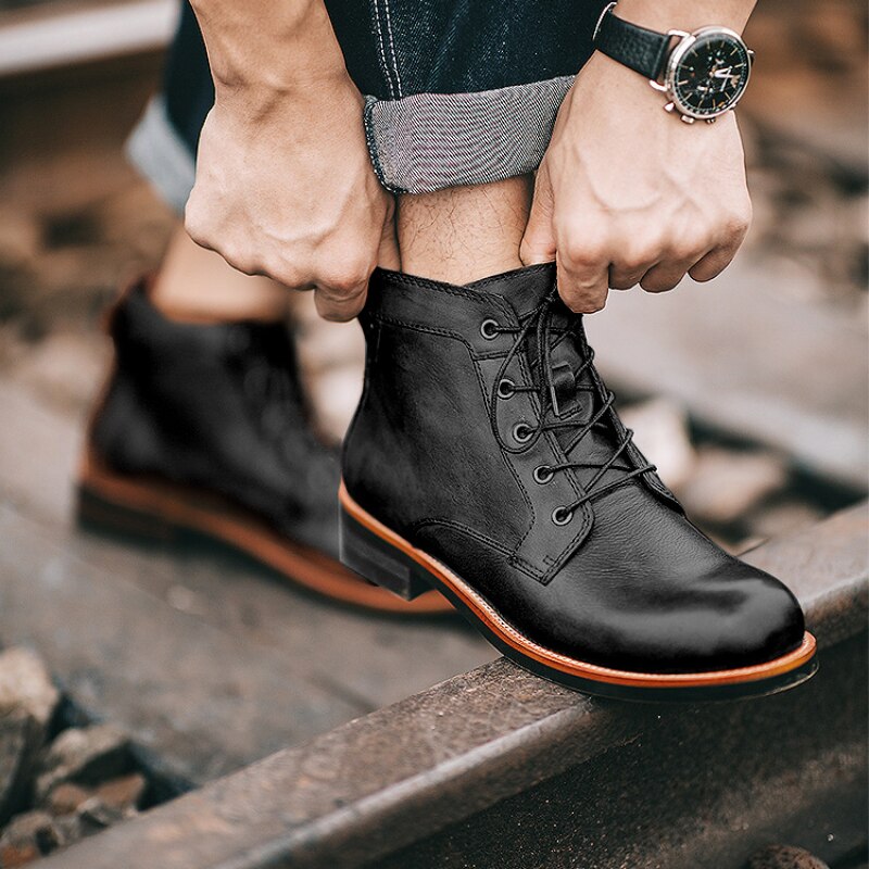 Męskie buty — ortopedyczny komfort